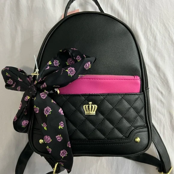 Juicy‎ couture glam backpack Juicy Couture Mini Backpack Pink Poly NWT Y2K Glam Purse Bag  main image 2